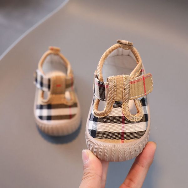 Kinder Segeltuchschuhe Plaid Babyschuhe rutschfeste weiche Jungen Mädchen Casual Sneakers Frühling und Herbst