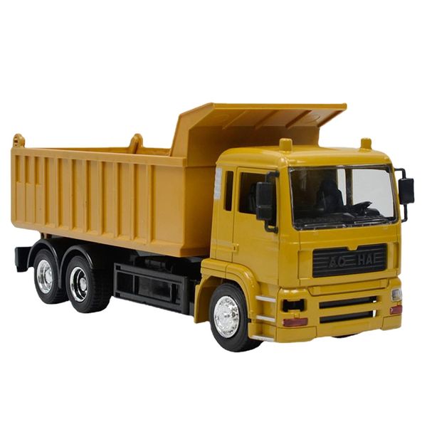 Hoge gesimuleerde 8 CH RC Techniek Truck Model Legering Oplaadbare Elektrische Speelgoed Dump Afstandsbediening Truck Met Licht Muziek speelgoed