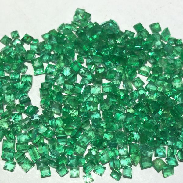 Diamanti sciolti veramente Squar pietre preziose sciolte naturali smeraldo bijoux femme gemma verde per anello collana bracciale pietra joyas edelstenen 230619