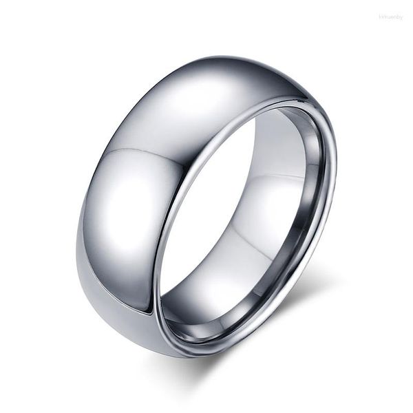 Anelli a grappolo Classico 8/6/4MM Carburo di tungsteno Per uomo Per donna Di tendenza Gioielli per dita Anello Matrimonio Fedi nuziali Anniversario Regalo