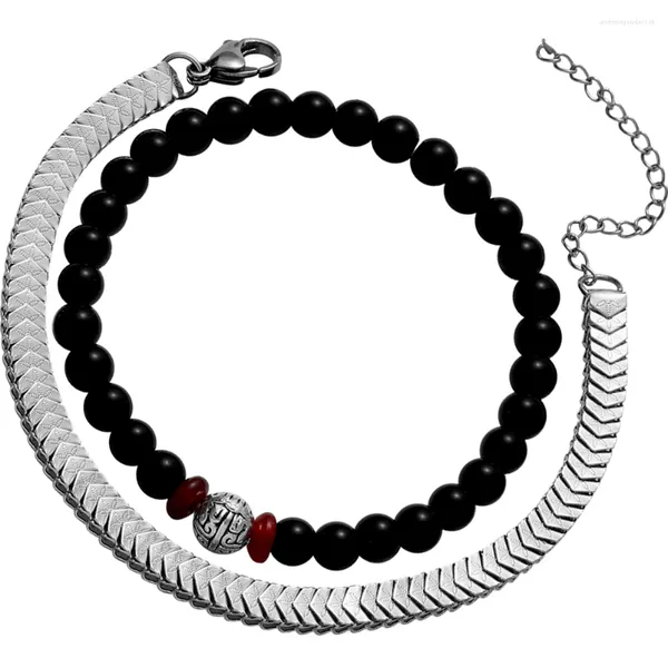 Charm Bracelets Hip Hop Pulseira Mão Jóias Pulso Moda Masculina Estilo Legal Cadeia Decoração Frisada