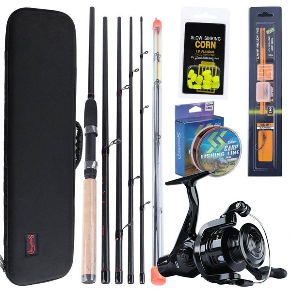 Rod Reel Combo Sougayilang 3.0m Carp Fishing Combo L M H Power Feeder Rod and Carp Reel with With Carp Line Lure Hook Accessories Bag 230619