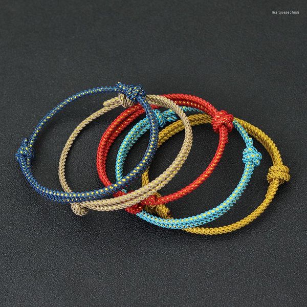 Charm Armbänder 2023 Minimalistisches Fadenarmband Männer Frauen Reichtum Wohlstand Braclet Verstellbarer Schmuck Strandzubehör Rotes Seil