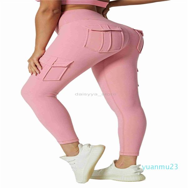 Yoga kıyafeti yoga kıyafetleri kadınlar yoga çalışır fitness spor salonu giyim cep pantolon tozlukları esnek sıkıştırma yüksek bel tozluk