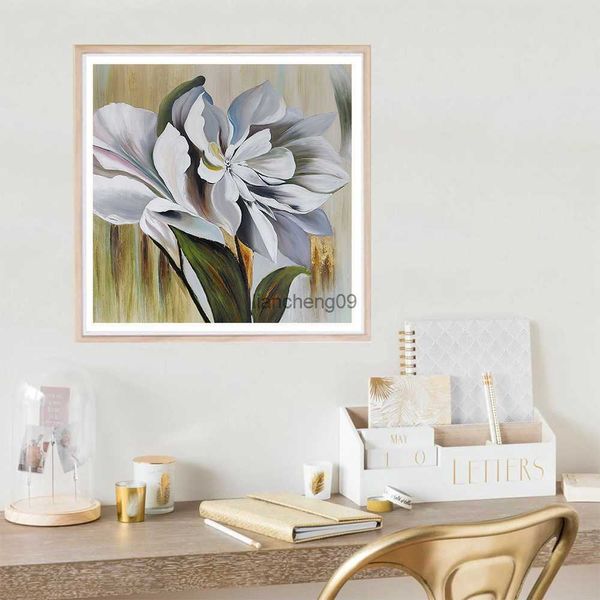 EverShine 100% dipinto a mano pittura a olio fiore pezzo arte reale dipinto a mano di alta qualità decorativo murale decorazione della parete di casa regalo L230620