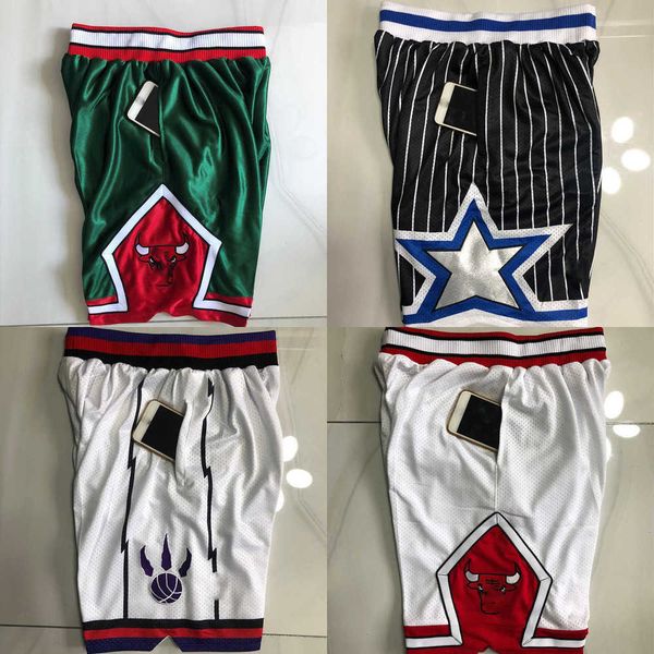 Pantaloncini con 2 tasche da basket Mitchell e Ness cuciti Retro di alta qualità con tasche Baskeball Short Man Tidal flow design 663ess