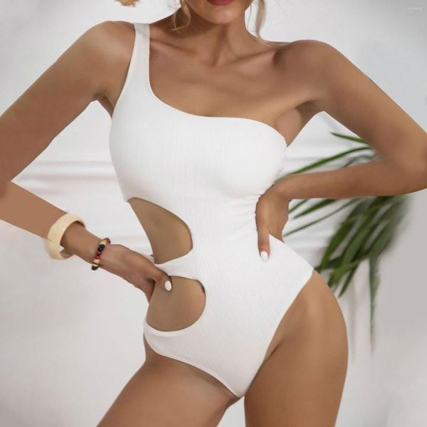 Kadın Mayo Moda Kadın Düz Renkli Mayo Seksi Gündelik Açık Kadın Plaj Bikini 2023 Lüks Stroj Kapielowy Damski