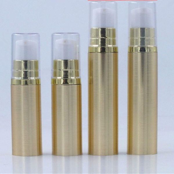 5ml 10ml Airless Pump Bottle Vazio Eye Cream Container Lotion and Gel Dispenser Airless Bottle Clear Gold Silver F1094 Gbodh