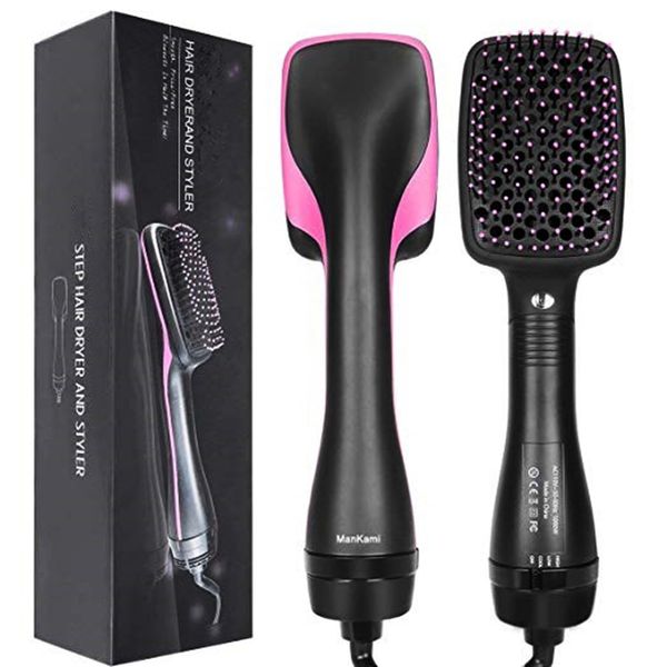 Haartrockner Drop 2 in 1 One Step Dryer Volumizer Salon Air Brush Glätteisen Kamm Curling Styling Tools 230620