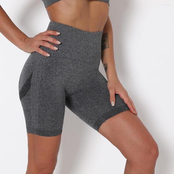 Aktive Shorts für Damen, Yoga, hohe Taille, lässig, eng, sportlich, weiblich, nahtlos, Push-Up, BuGym Workout, Laufhose