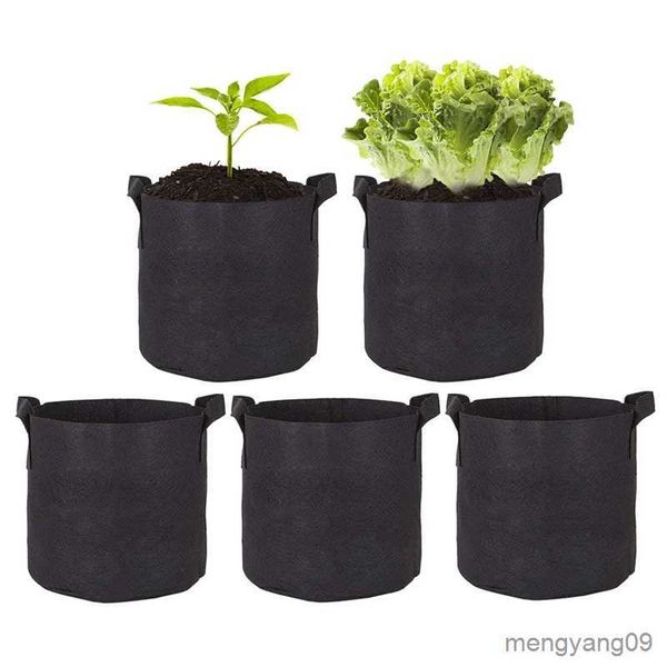 Fioriere Vasi Feltro Piante Grow Borse Fragola Pomodoro Coltivazione Borsa Riutilizzabile Verdure Fioriera Fiore Erba Piantare Vasi Balcone Attrezzi da giardino R230620