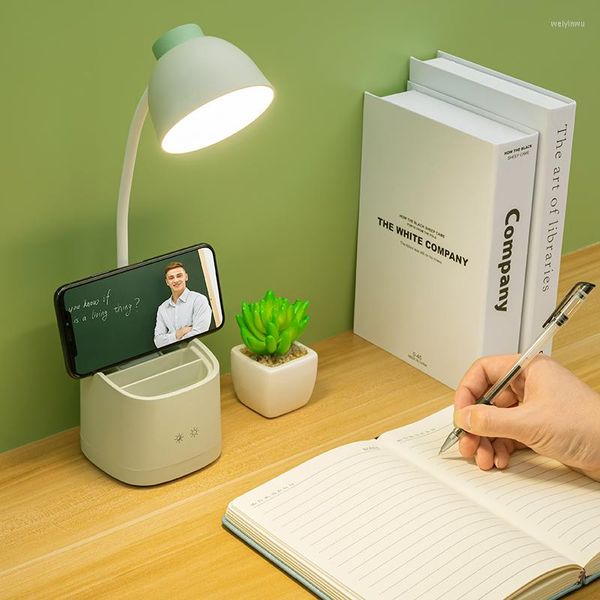 Candeeiros de mesa AXX candeeiro de mesa LED regulável USB recarregável 9 modos de iluminação luz de leitura com proteção para os olhos pescoço de ganso flexível cabeceira