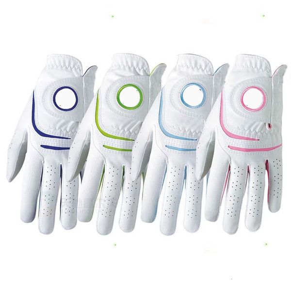 Golftaschen GOLF Glove Lady PU-Gelenk Schaffell Linke Hand Rechte Hand Atmungsaktiv Bequem Ein Paar Pack 230619