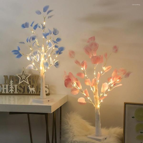 Fiori decorativi LED da tavolo Bonsai Tree Light Lampada Apple Ramo in filo di rame per la decorazione del desktop di Natale per matrimoni