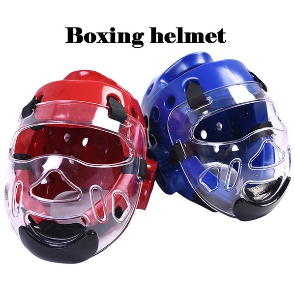 Скейтс -шлемы накапливаются на боксерском шлеме Профессионал Тэквондо Главный Защитник Пу Каратэ Тай Холл Бесплатный боевой тренинг взрослые детское оборудование 230619