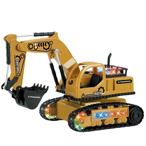 2.4 ghz 4 canais 1:24 rc escavadeira caminhão basculante brinquedo rc carro de engenharia com luz escavadeira rtr para crianças presente de aniversário