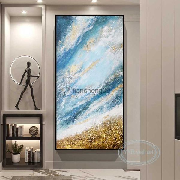 Wall Art Decor Dipinto a mano Astratta Pittura a olio su tela Soggiorno Camera da letto Hotel Portico Poster personalizzato Acrilico Murale Frameless L230620