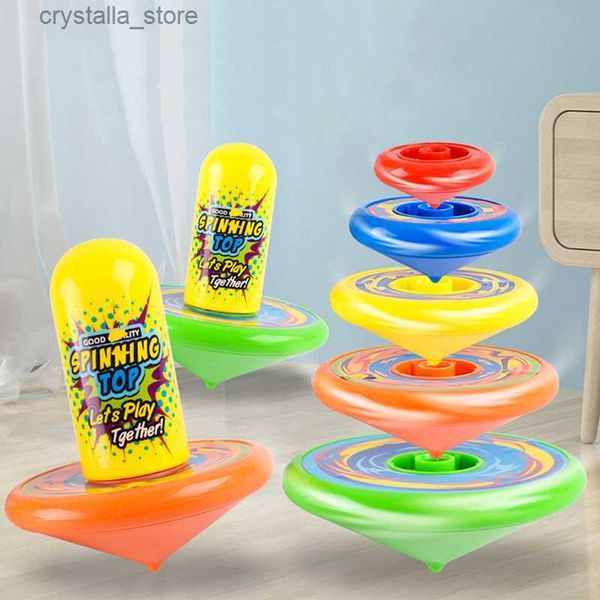 Buntes Gyro-Stapelspielzeug, drehender Tisch, Partyspiele, pädagogisches Baby-Geschenk für Kindertagsgeschenk, interaktives Brettspiel-Spielzeug, L230518