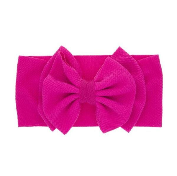 Adorabili neonate Bowknot waffle Fascia infantile Fiore elastico Fascia per capelli Neonato Copricapo Turbante Fascia per capelli Accessori moda