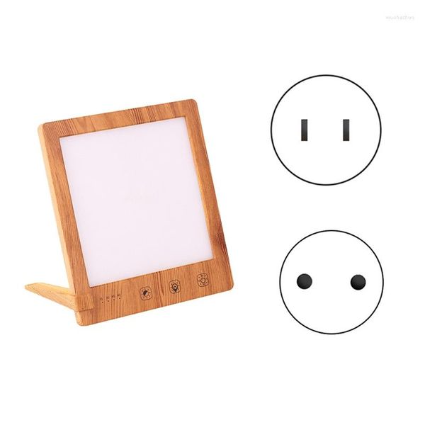 Candeeiros de mesa AT14 Lâmpada de terapia de luz LED SAD transtorno afectivo sazonal com temporizador noite de controle de toque para casa/escritório