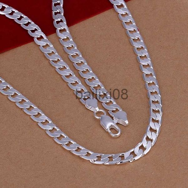 Collane con ciondolo Fine 925 Sterling Silver Neckle squisito lusso nobile splendido fascino moda 6MM uomo solido catena da sposa gioielli da donna J230620