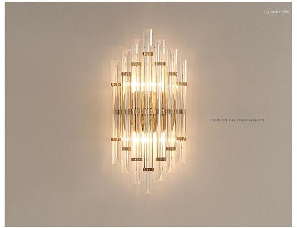 Duvar lambaları Fantezi lüks kristal cam açık başucu endüstriyel dekor buhar punk wandlamp banyo