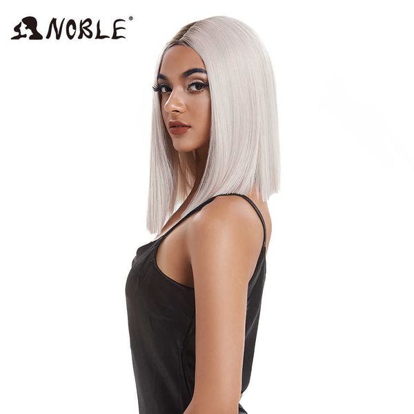 Frau Cosplay Synthetische Spitzeperücke Kurzer Bob Gerade 14 Zoll Rosa Perücke Blonde Perücken Synthetische Spitzeperücken Für Schwarze Frauen 230524