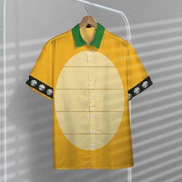 Camisas casuais masculinas Camisas casuais masculinas de desenhos animados 3D impressão manga curta Havaí botão lapela camisa masculina feminina para fantasias de férias de praia de verão 230619