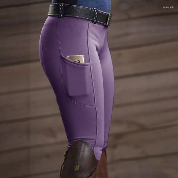 Женские леггинс -верховые брюки для женщин средняя талия упругие конные бриджи для йоги.