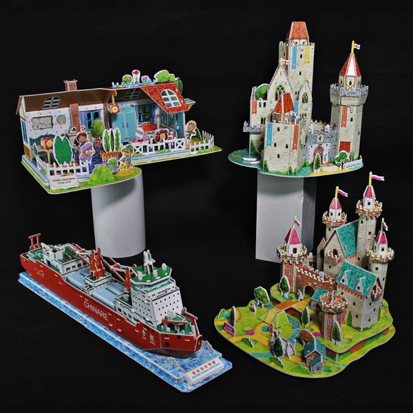 Spielmatten FEOOE Papier DIY 3D Dreidimensionales Puzzle Schloss Schiff Manuelle Montage Intelligenz Entwicklung Kinder Lernspielzeug WL 230621