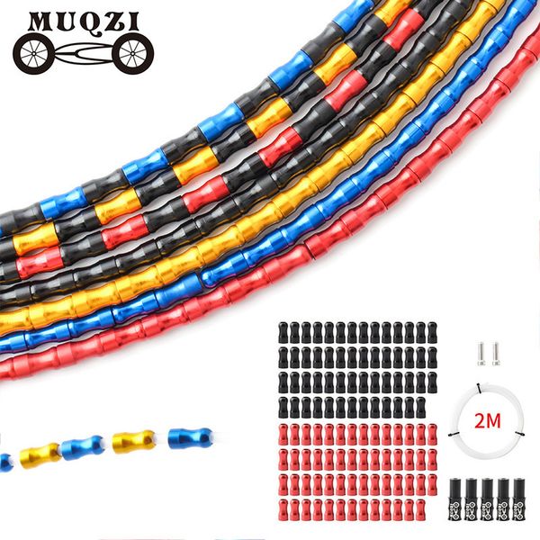 Wasserflaschen Käfige MUQZI Schaltkabel Bremsgehäuse MTB Rennrad Schalthebel Aluminiumlegierung Linie Fahrradteile 230621