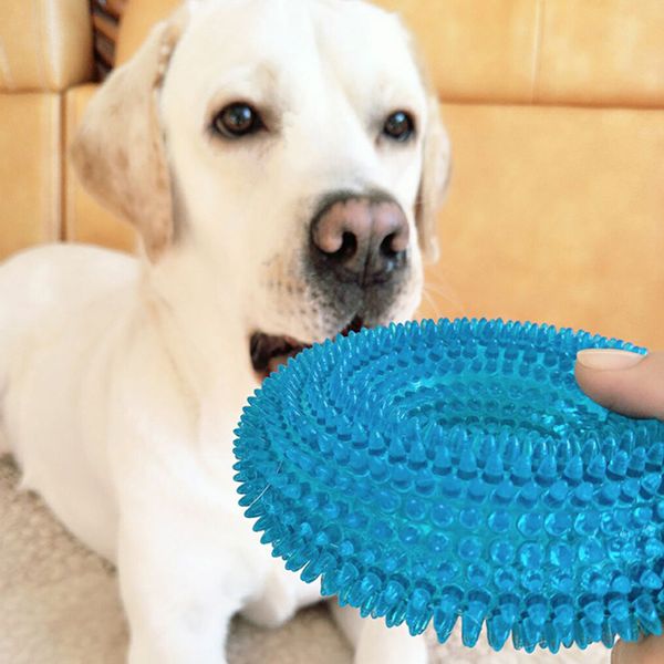 Giocattoli per animali domestici Giocattolo del suono resistente al morso Palla Masticare Denti puliti Cane di grossa taglia Golden Retriever Spinato TPR Treno Pulizia dei denti Jouet Chien