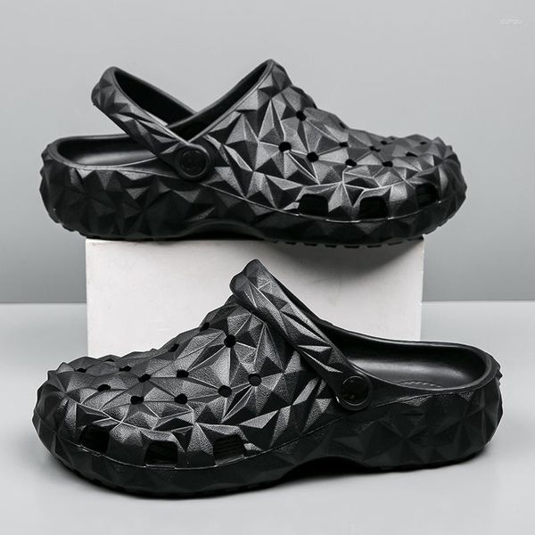 Sandálias Masculinas De Verão Ao Ar Livre Chinelos Afiados Sapatos De Jardim