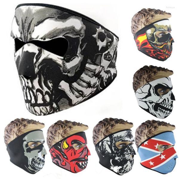 Capacetes de motocicleta Halloween 1 pçs mais quente à prova de vento Dustproof Máscara facial cheia Snowboard Ski Ride Bike CS Cap Máscaras de neoprene ao ar livre