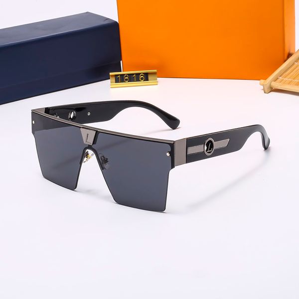 Óculos de Sol Designer Moda Negócios Homens Óculos de Sol Mulher Adumbral Luxo UV400 Óculos de Sol Óculos Clássicos Vidro Óculos Quadrados 236212C