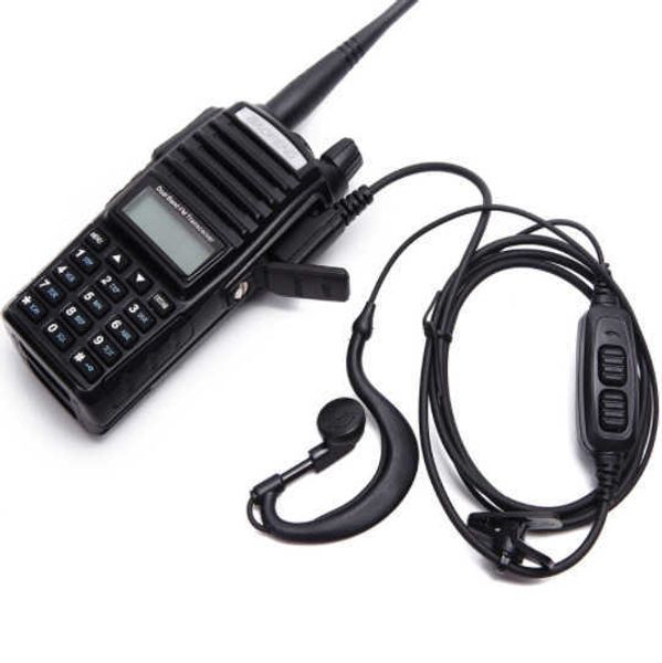 Baofeng walkie talkie doppia trasmissione PTT cavo per cuffie Baofeng BF-UV82 BF-UV8D walkie talkie cuffia auricolare