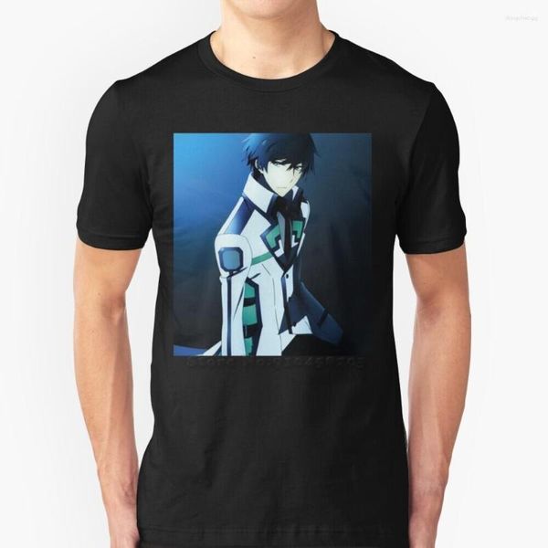 Camisetas masculinas Shiba Tatsuya Men T-Shirt Macio Confortável Tops Tshirt Camiseta Roupas The Irregulars At Magic Highschool Shibamiyuki