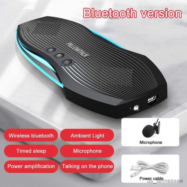 Mini altoparlanti LED mini Air Bluetooth Music Box Altoparlante portatile wireless Bassi stereo sotto il cuscino Migliora il sonno per TikTok R230621