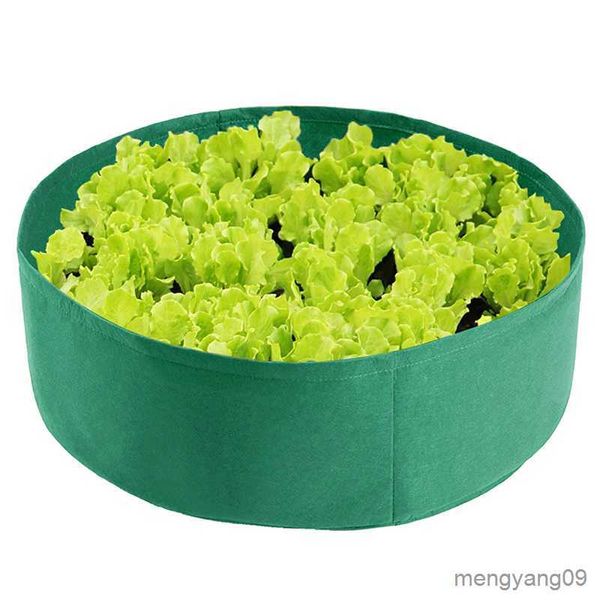 Plantadores Vasos Feltro Grow Bag Plantador de legumes ao ar livre Flor de jardim Suculento Vaso de plantio Recipiente engrossado Cama de jardinagem R230621