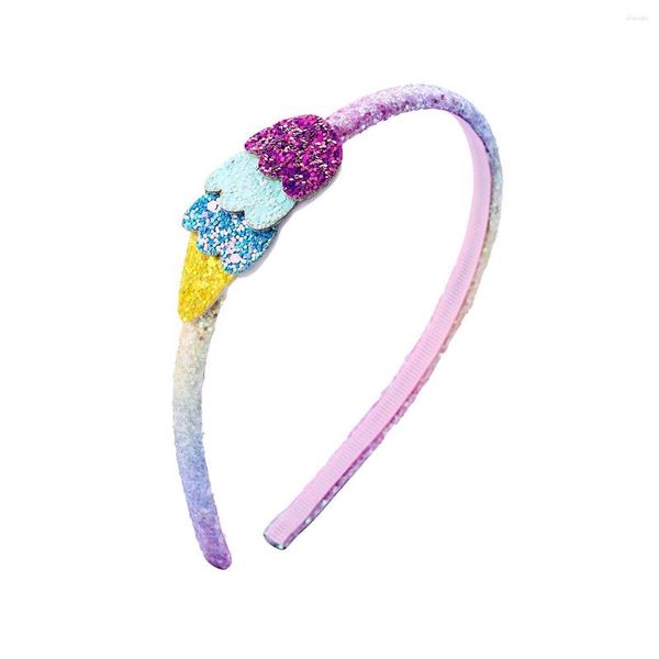 Acessórios de cabelo por atacado 10 pçs Glitter Popsicle Hairbands Pastel Hard Headbands Princesa Headwear Boutique Para Meninas
