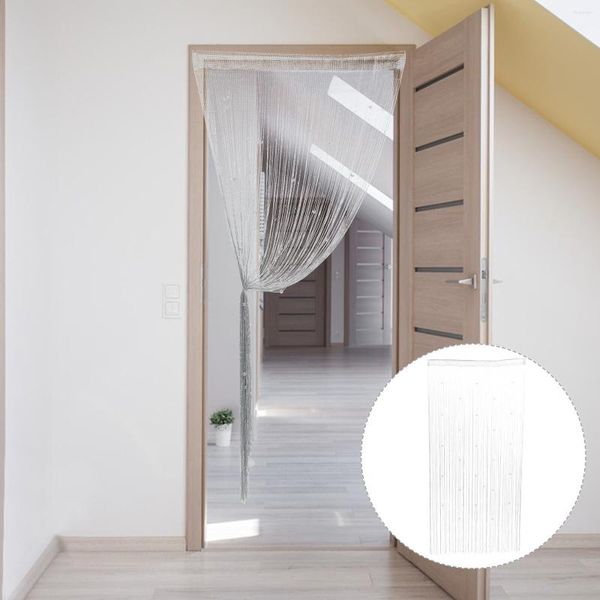 Cortina rendada porta divisora de quarto tela decorar cortinas poliéster janela transparente