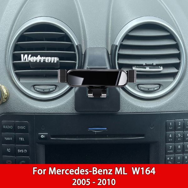 Держатель мобильного телефона автомобиля для Mercedes Benz ML W164 ML350 2005-2010 360-градусный вращающийся GPS Special Mount Support Accessories