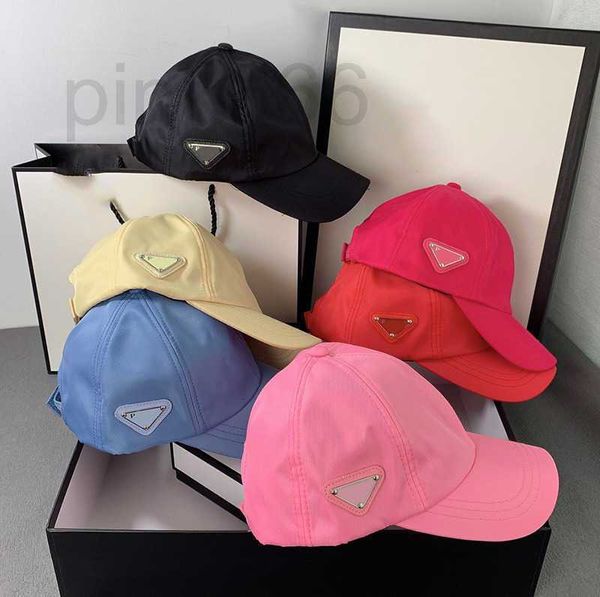 Bonés de bola Designer Casquette Estilo de Casal Etiqueta Lateral Candy Color Beirais Curvos Chapéu de Beisebol Pára-Sol Protetor Solar Língua de Pato Tigela de Sol para Passeios ao Ar Livre 17YU