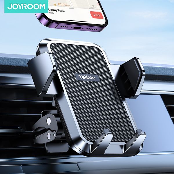 Joyroom verbesserte Autotelefonhalterung, militärischer Schutz für große Telefone und dicke Hüllen, benutzerfreundliche, freihändige Lüftungsschlitz-Autohalterung