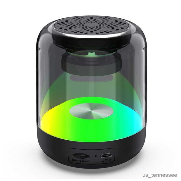 Mini alto-falantes Mini alto-falante para celular Bluetooth Luzes coloridas de alta qualidade Caixa de som pequena sem fio Subwoofer Home theater portátil R230621