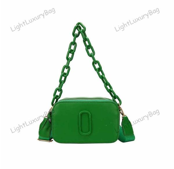 Designer dicke Kette Kamerataschen Marke M Umhängetasche Mode Outdoor Sport J CrossBody Tote Frauen Leder Luxus Handtaschen klassische weibliche Shopping Geldbörsen 230618