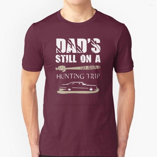 Camisetas masculinas Dads Still On Hunting Trip Men T-Shirt Macio Confortável Tops Camiseta Camiseta Roupas Engraçadas Diversão