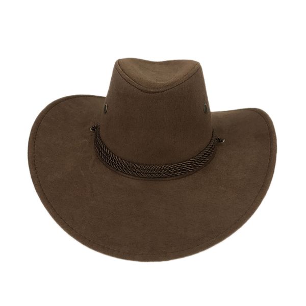 Cloches Cool Western Cowboy Hats Men Sun Visor Cap Women Travel Performance Chapeu 230620