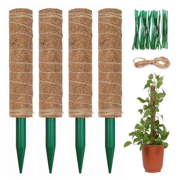 Outras ferramentas de jardim Coir Totem Coconut Palm Sticks Vine Support Plant Moss Pole Stick For Climbing Fram Plants Extension 230620
