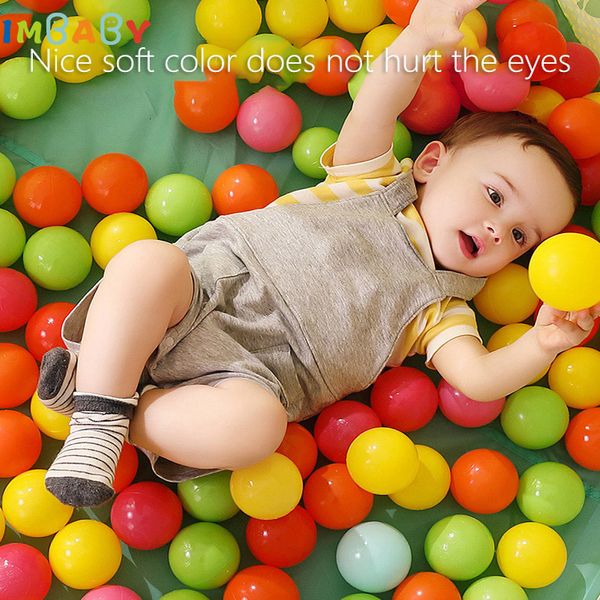 Balão IMBABY Bolas Para Playpen Kids Park Bolas Ocean Balls Para Piscina Seca Parque Do Bebê 50100pcs 5,57cm Presente Infantil Colorido Suave 230620